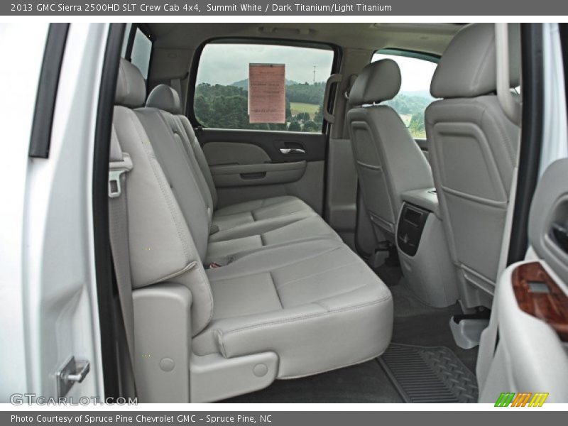 Rear Seat of 2013 Sierra 2500HD SLT Crew Cab 4x4