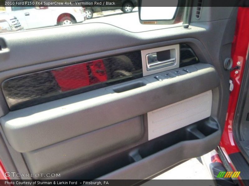 Vermillion Red / Black 2010 Ford F150 FX4 SuperCrew 4x4