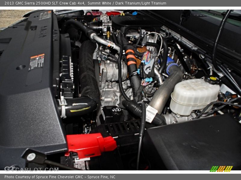 Summit White / Dark Titanium/Light Titanium 2013 GMC Sierra 2500HD SLT Crew Cab 4x4
