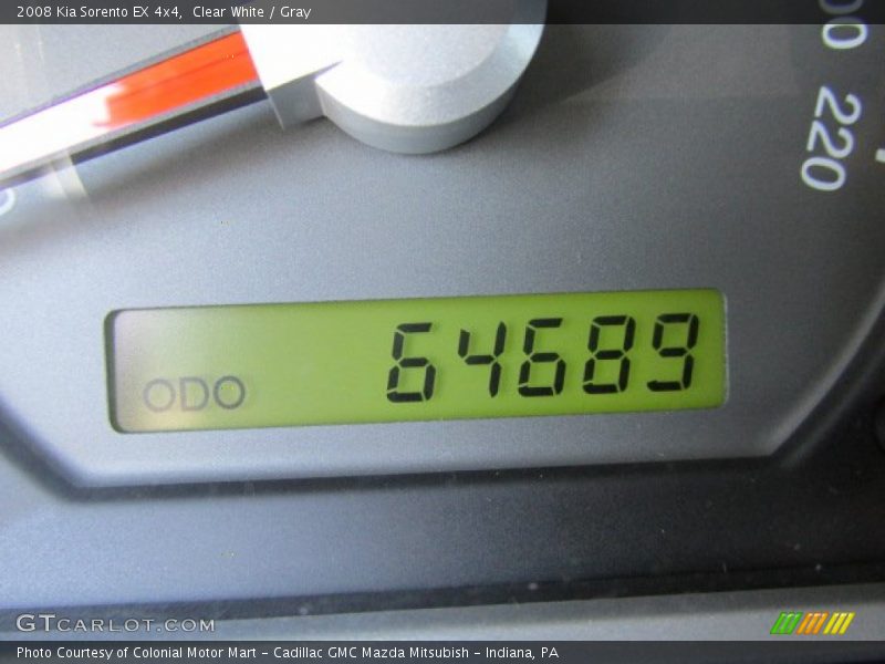Clear White / Gray 2008 Kia Sorento EX 4x4