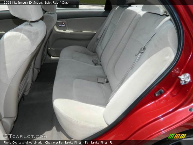 Spicy Red / Gray 2008 Kia Spectra EX Sedan