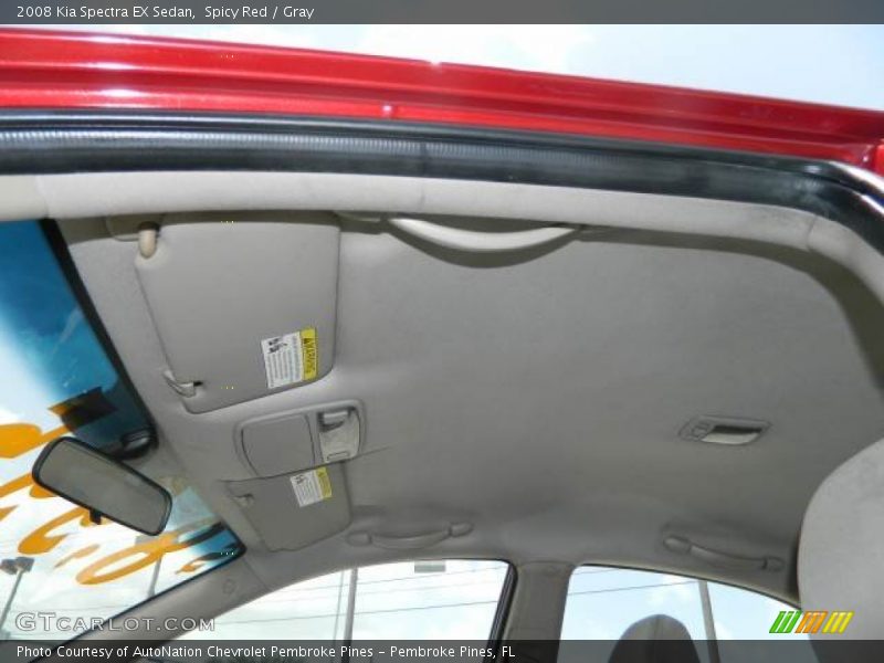 Spicy Red / Gray 2008 Kia Spectra EX Sedan