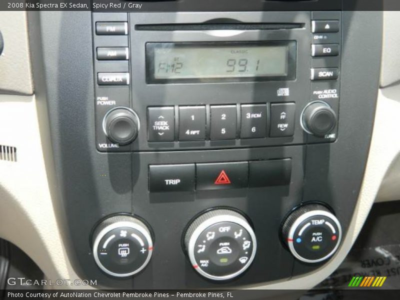 Spicy Red / Gray 2008 Kia Spectra EX Sedan