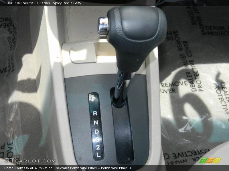 Spicy Red / Gray 2008 Kia Spectra EX Sedan