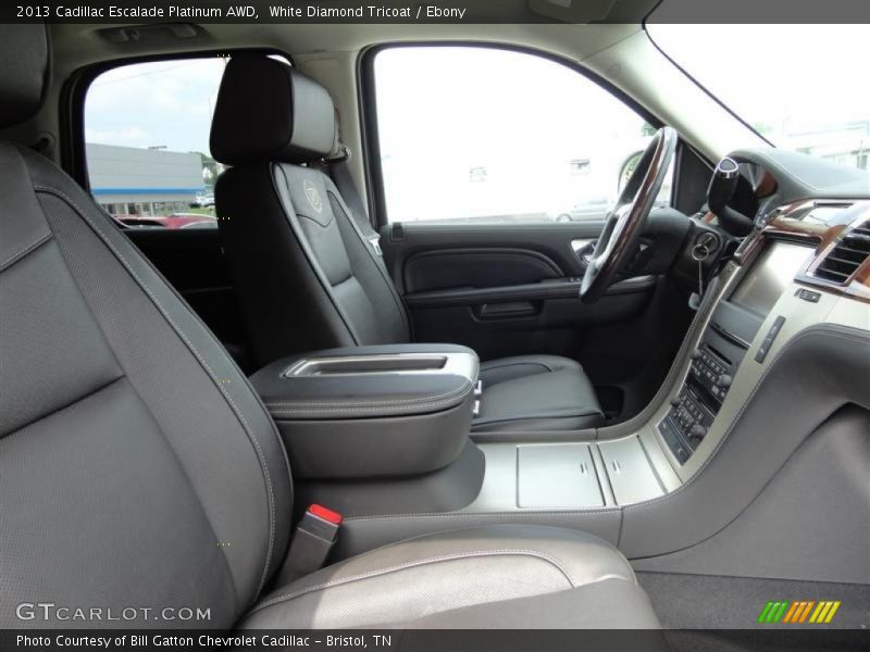 White Diamond Tricoat / Ebony 2013 Cadillac Escalade Platinum AWD