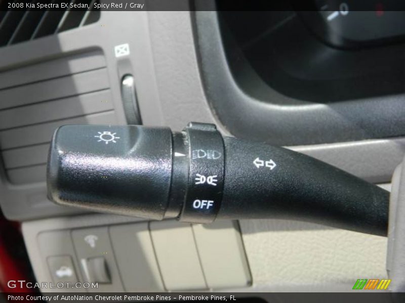 Spicy Red / Gray 2008 Kia Spectra EX Sedan