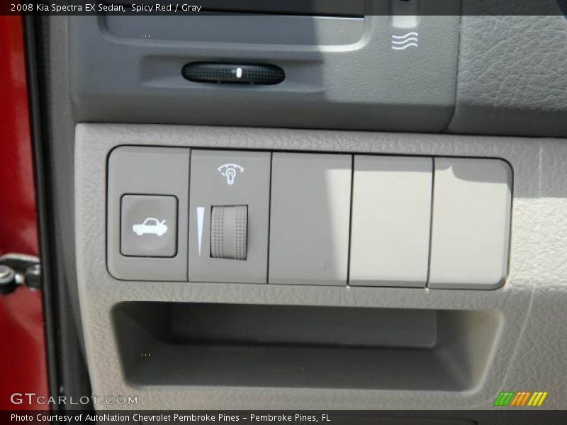 Spicy Red / Gray 2008 Kia Spectra EX Sedan