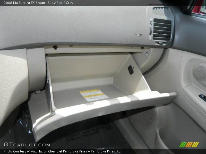Spicy Red / Gray 2008 Kia Spectra EX Sedan