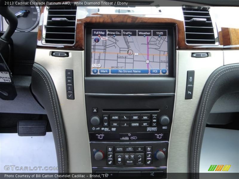 White Diamond Tricoat / Ebony 2013 Cadillac Escalade Platinum AWD