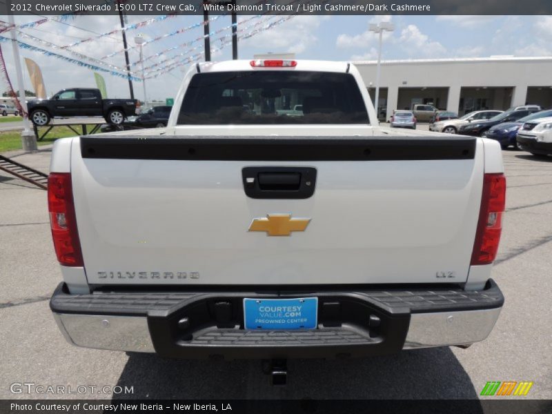 White Diamond Tricoat / Light Cashmere/Dark Cashmere 2012 Chevrolet Silverado 1500 LTZ Crew Cab