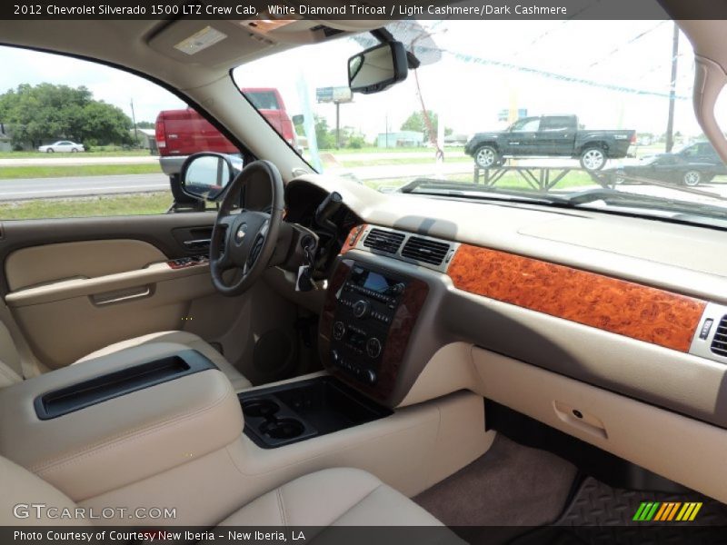 White Diamond Tricoat / Light Cashmere/Dark Cashmere 2012 Chevrolet Silverado 1500 LTZ Crew Cab