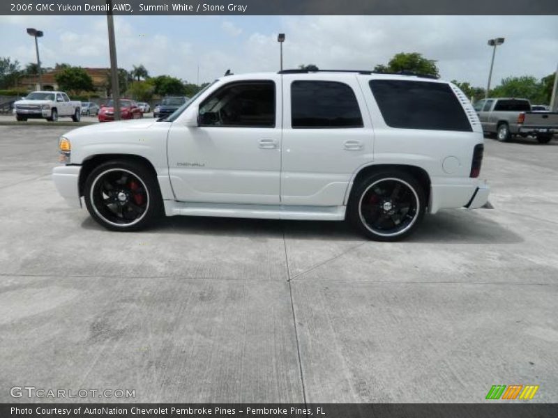 Summit White / Stone Gray 2006 GMC Yukon Denali AWD