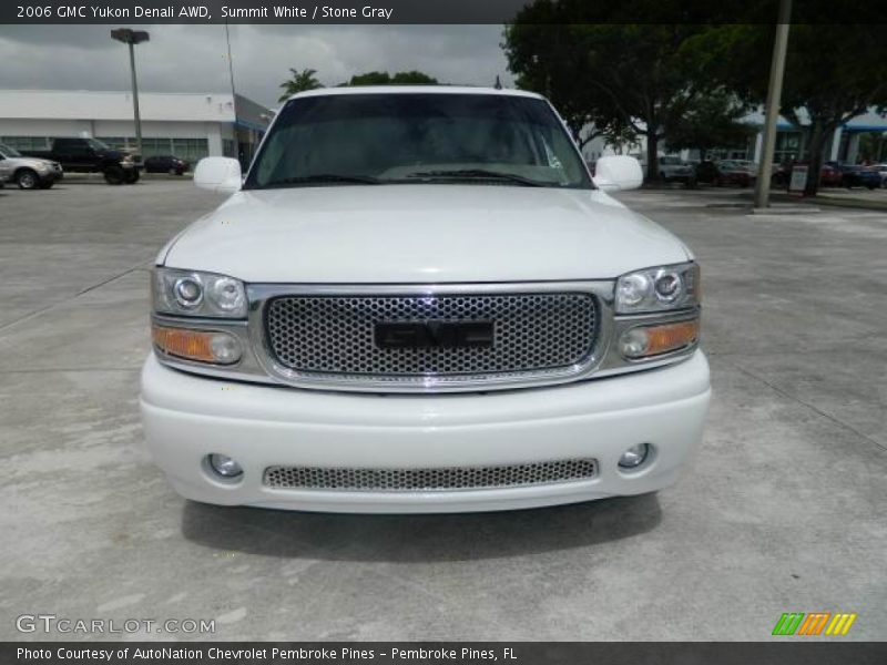 Summit White / Stone Gray 2006 GMC Yukon Denali AWD