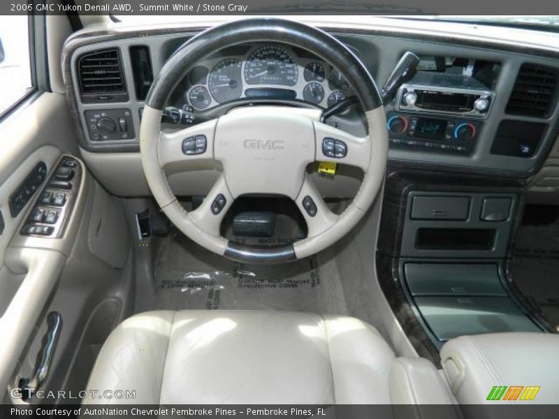 Summit White / Stone Gray 2006 GMC Yukon Denali AWD