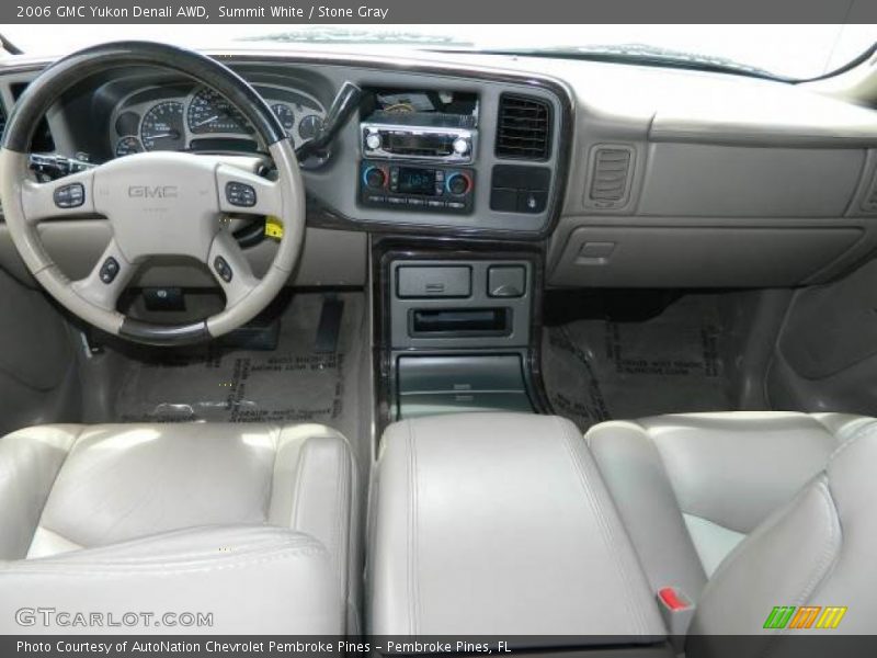 Summit White / Stone Gray 2006 GMC Yukon Denali AWD