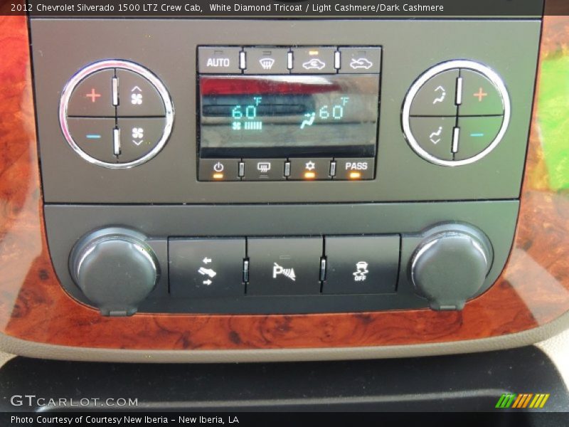 White Diamond Tricoat / Light Cashmere/Dark Cashmere 2012 Chevrolet Silverado 1500 LTZ Crew Cab