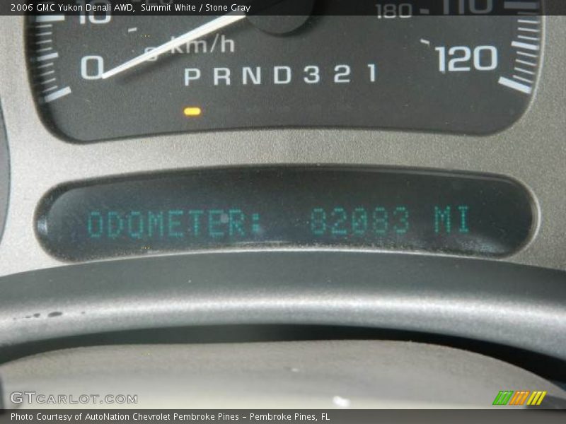 Summit White / Stone Gray 2006 GMC Yukon Denali AWD
