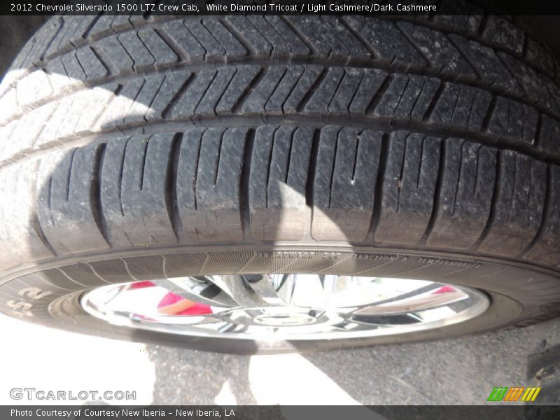 White Diamond Tricoat / Light Cashmere/Dark Cashmere 2012 Chevrolet Silverado 1500 LTZ Crew Cab