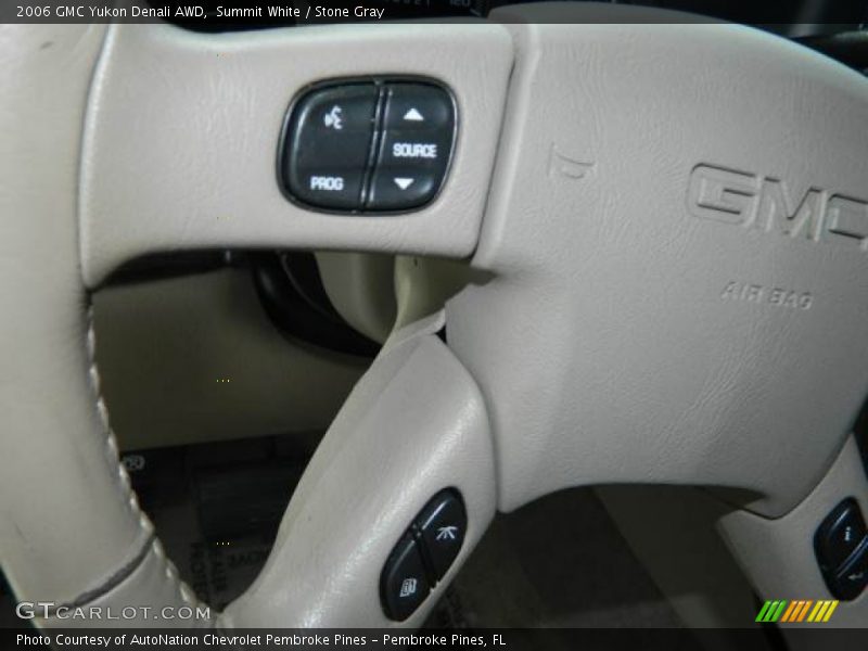Summit White / Stone Gray 2006 GMC Yukon Denali AWD