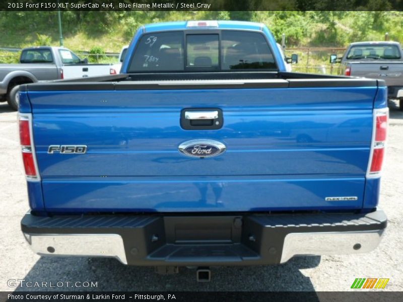 Blue Flame Metallic / Steel Gray 2013 Ford F150 XLT SuperCab 4x4