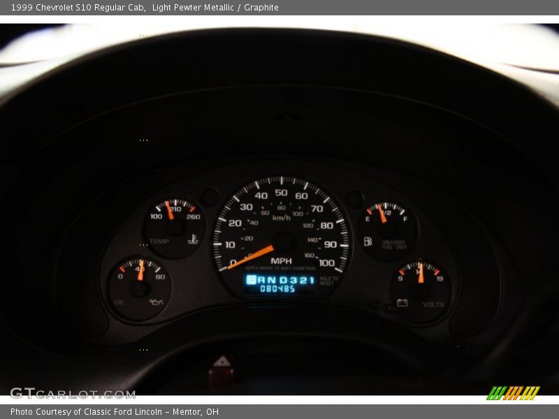  1999 S10 Regular Cab Regular Cab Gauges