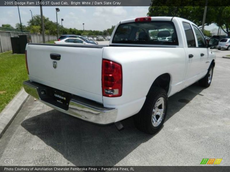 Bright White / Dark Slate Gray 2005 Dodge Ram 1500 ST Quad Cab