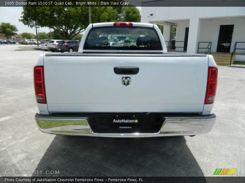 Bright White / Dark Slate Gray 2005 Dodge Ram 1500 ST Quad Cab