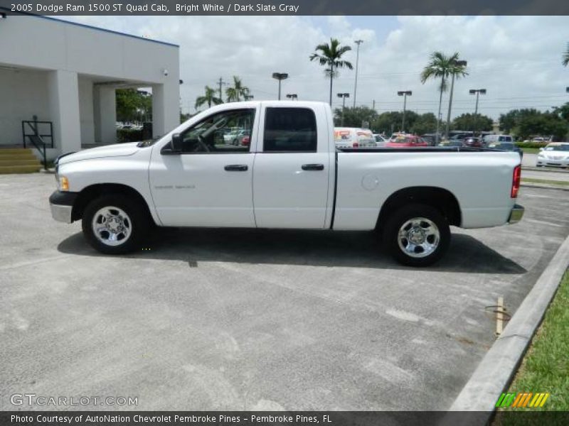 Bright White / Dark Slate Gray 2005 Dodge Ram 1500 ST Quad Cab
