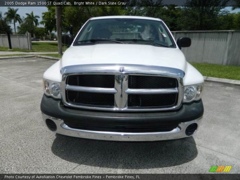 Bright White / Dark Slate Gray 2005 Dodge Ram 1500 ST Quad Cab