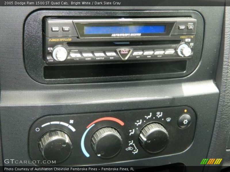 Bright White / Dark Slate Gray 2005 Dodge Ram 1500 ST Quad Cab