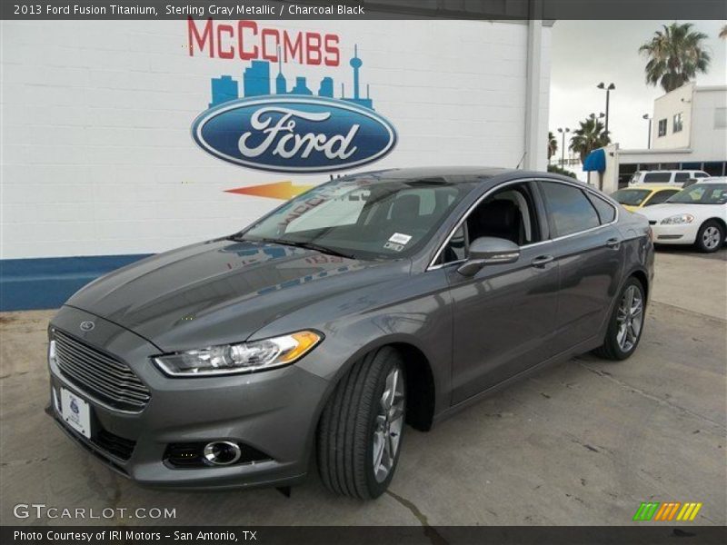 Sterling Gray Metallic / Charcoal Black 2013 Ford Fusion Titanium
