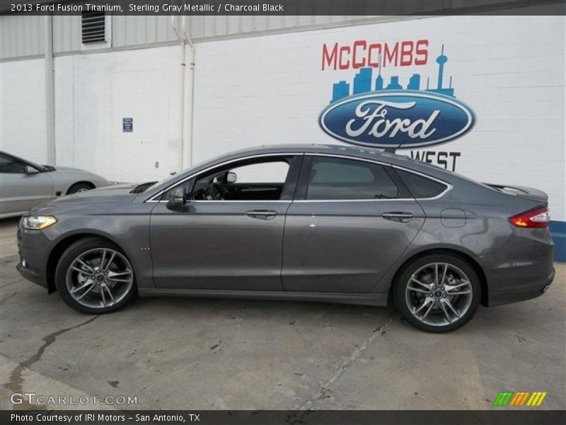 Sterling Gray Metallic / Charcoal Black 2013 Ford Fusion Titanium