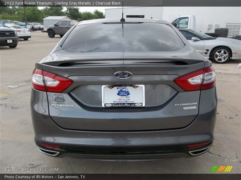 Sterling Gray Metallic / Charcoal Black 2013 Ford Fusion Titanium