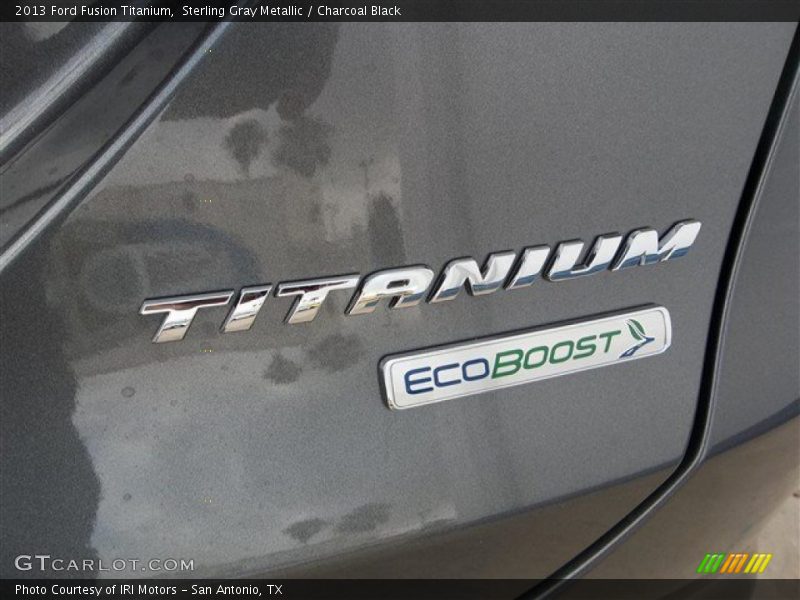 Sterling Gray Metallic / Charcoal Black 2013 Ford Fusion Titanium