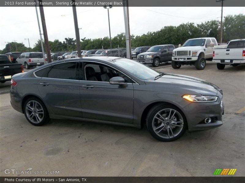 Sterling Gray Metallic / Charcoal Black 2013 Ford Fusion Titanium
