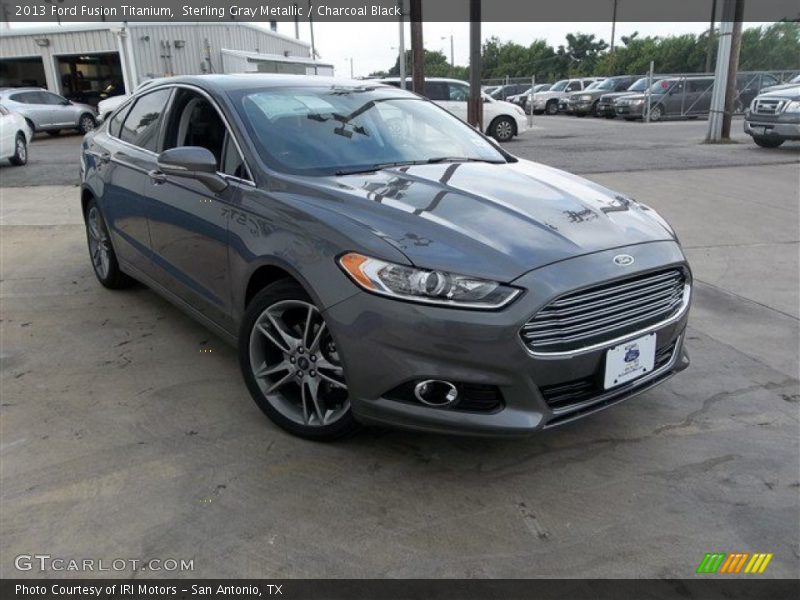 Sterling Gray Metallic / Charcoal Black 2013 Ford Fusion Titanium