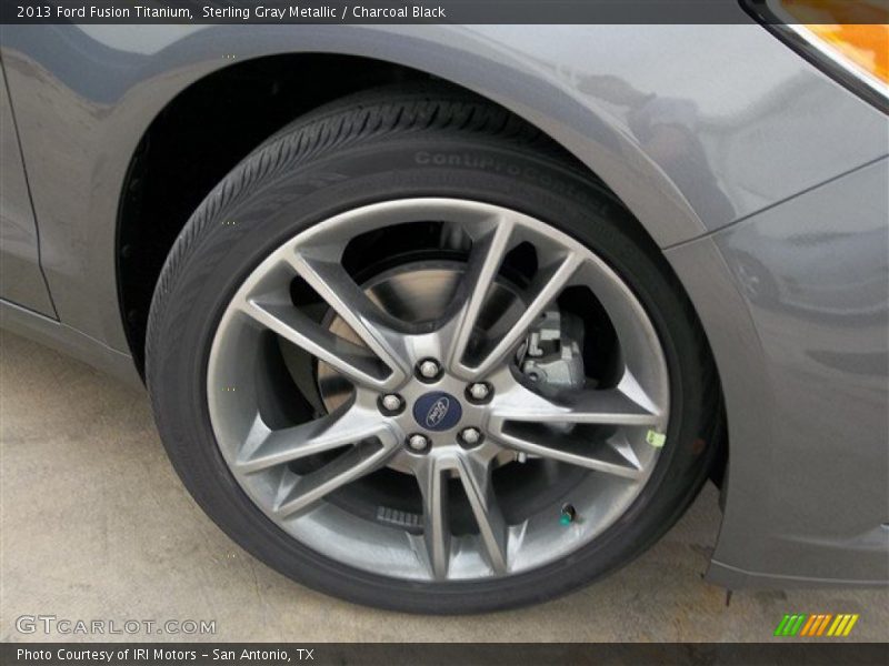 Sterling Gray Metallic / Charcoal Black 2013 Ford Fusion Titanium