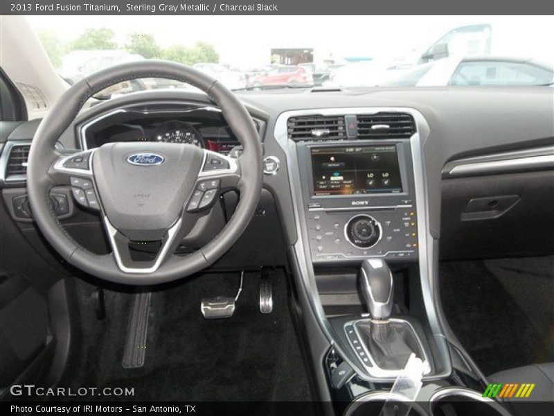 Sterling Gray Metallic / Charcoal Black 2013 Ford Fusion Titanium