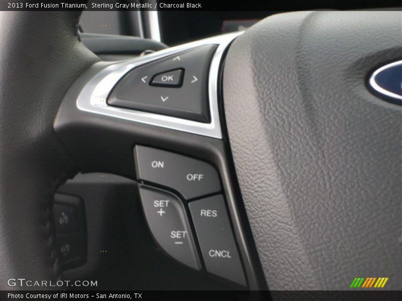 Sterling Gray Metallic / Charcoal Black 2013 Ford Fusion Titanium