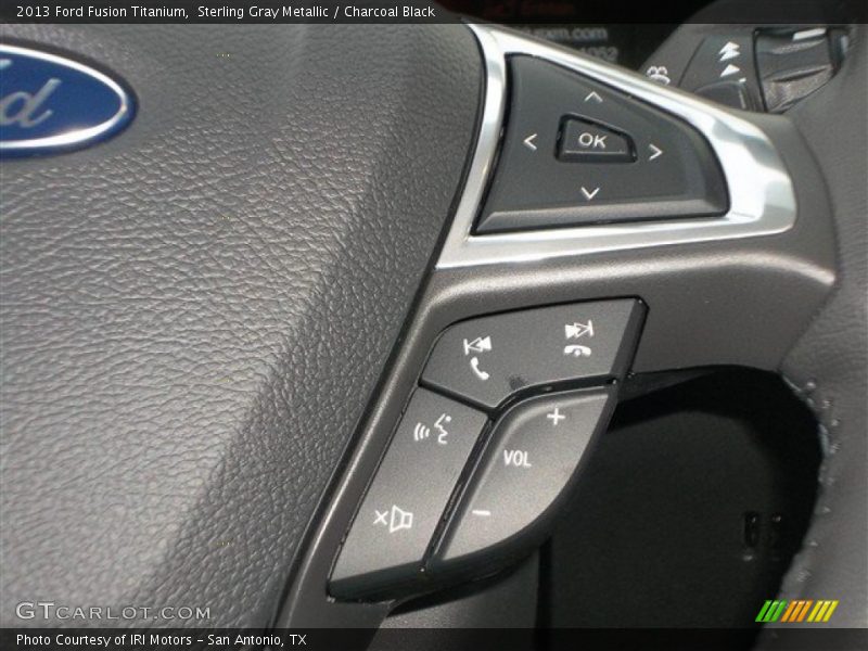 Sterling Gray Metallic / Charcoal Black 2013 Ford Fusion Titanium