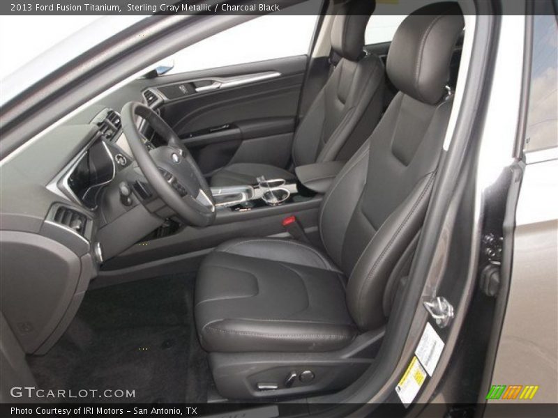 Sterling Gray Metallic / Charcoal Black 2013 Ford Fusion Titanium