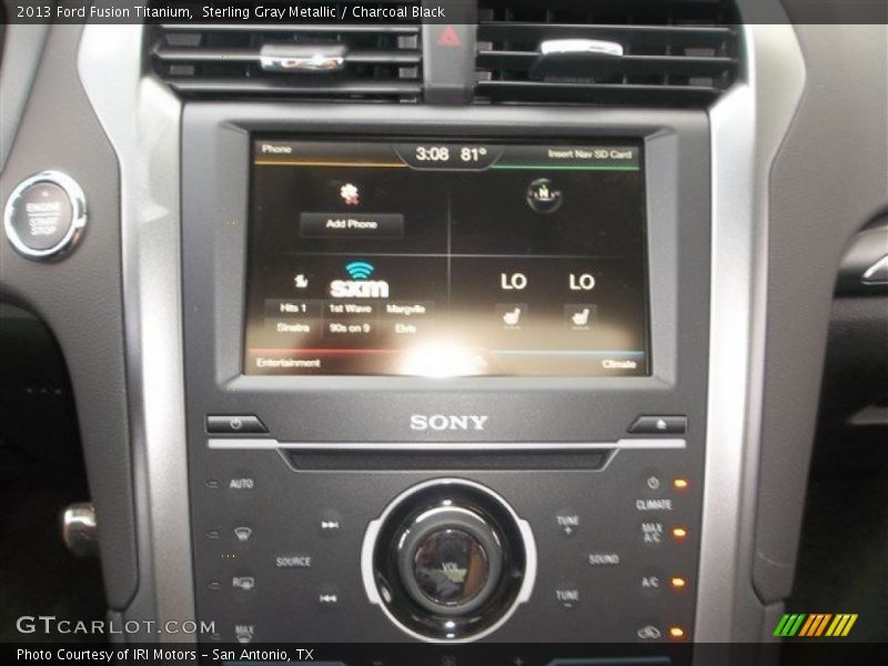 Sterling Gray Metallic / Charcoal Black 2013 Ford Fusion Titanium