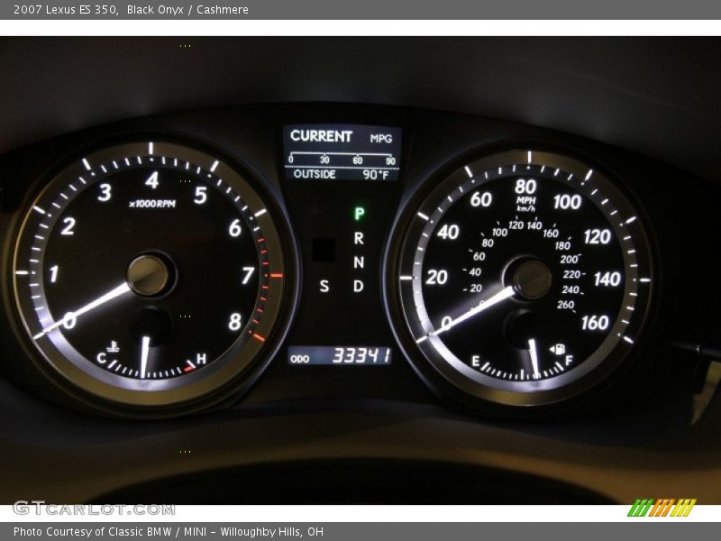 Black Onyx / Cashmere 2007 Lexus ES 350