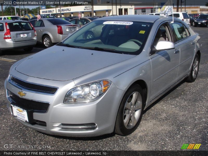 Silver Ice Metallic / Titanium 2012 Chevrolet Malibu LT