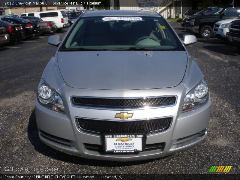 Silver Ice Metallic / Titanium 2012 Chevrolet Malibu LT