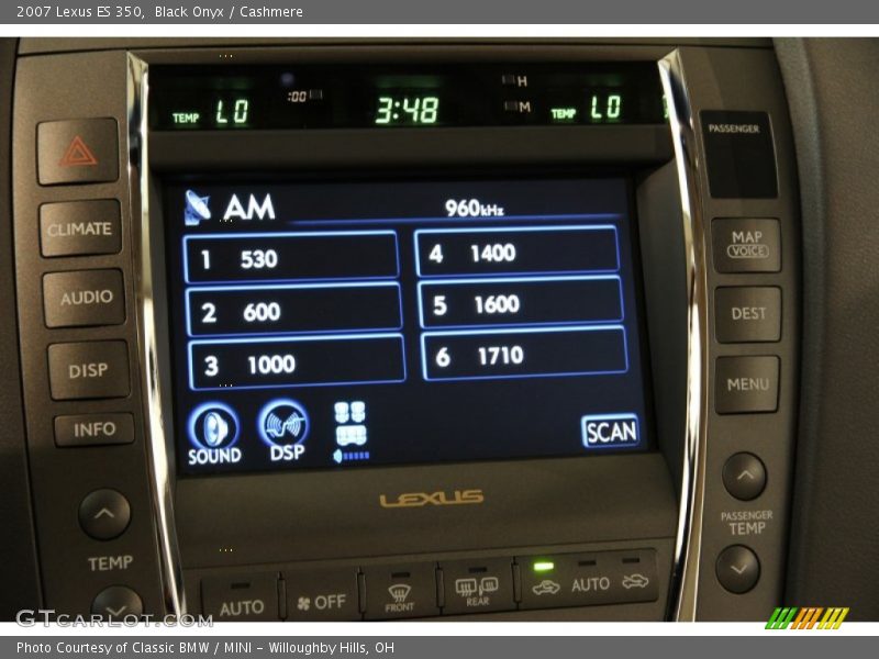 Black Onyx / Cashmere 2007 Lexus ES 350