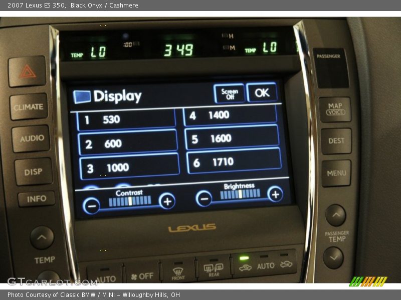 Black Onyx / Cashmere 2007 Lexus ES 350