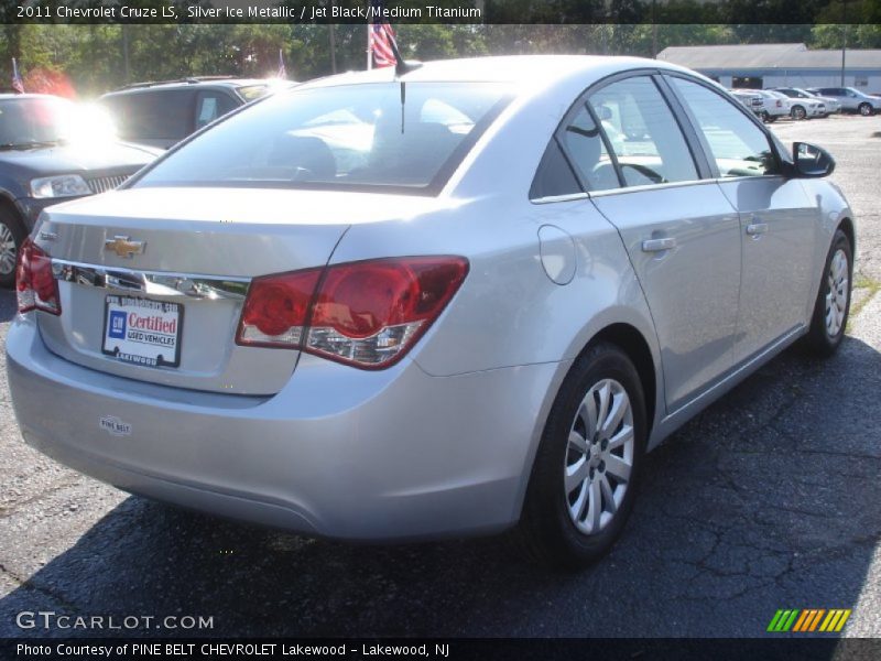 Silver Ice Metallic / Jet Black/Medium Titanium 2011 Chevrolet Cruze LS