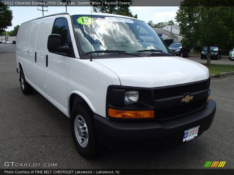 Summit White / Medium Pewter 2012 Chevrolet Express 2500 Cargo Van