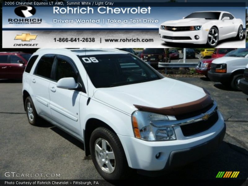 Summit White / Light Gray 2006 Chevrolet Equinox LT AWD